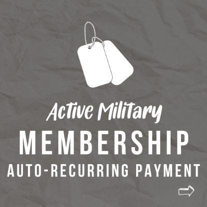 Picture of Membership - Active Military - One Year Membership with Automatic Renewal